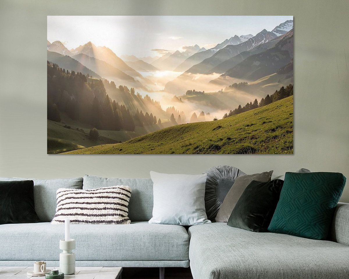 Example of the artwork in a room