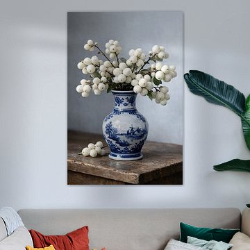 Schneebeere in Blau-Delft — Holländisches Kulturerbe von BS