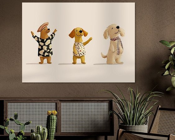 Example of the artwork in a room