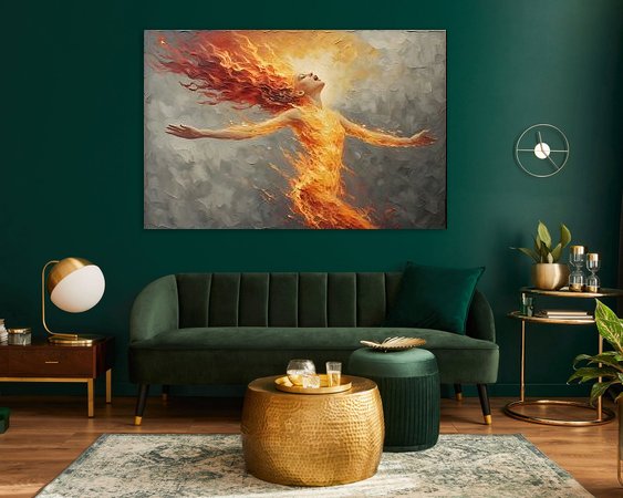 Example of the artwork in a room