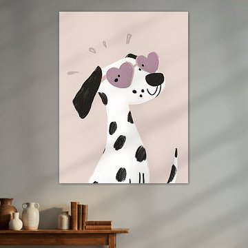 Hund mit Sonnenbrille von Leo