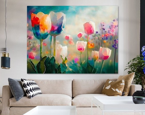 Example of the artwork in a room