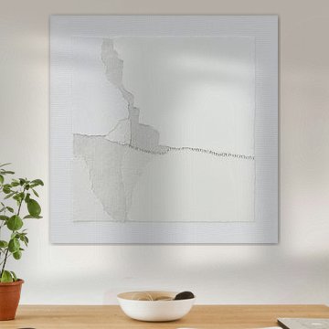 White abstract design with texture and lines by Color Square