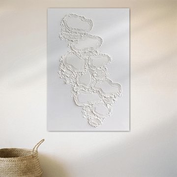 Organic abstract in white by Color Square