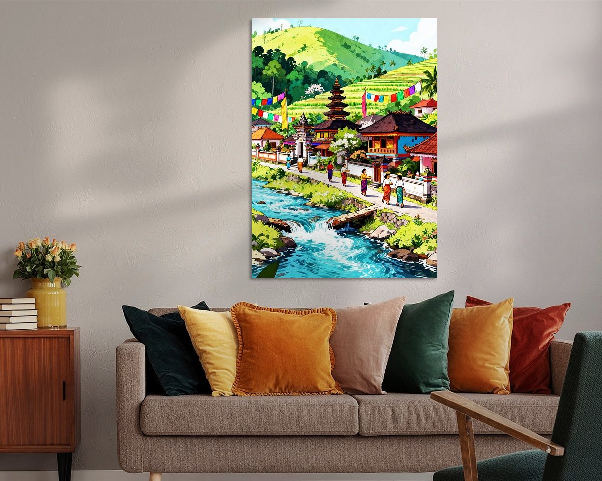 Example of the artwork in a room