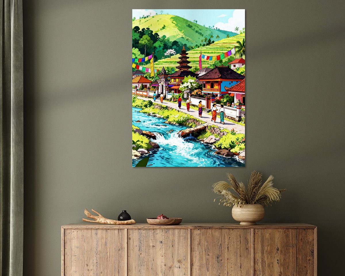 Example of the artwork in a room