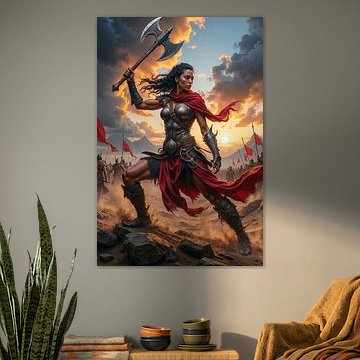 AXORYA – Die Kriegerin mit der Doppelaxt in der Schlacht