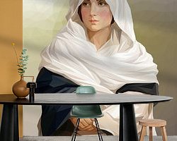 Example of the artwork in a room