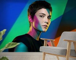 Example of the artwork in a room