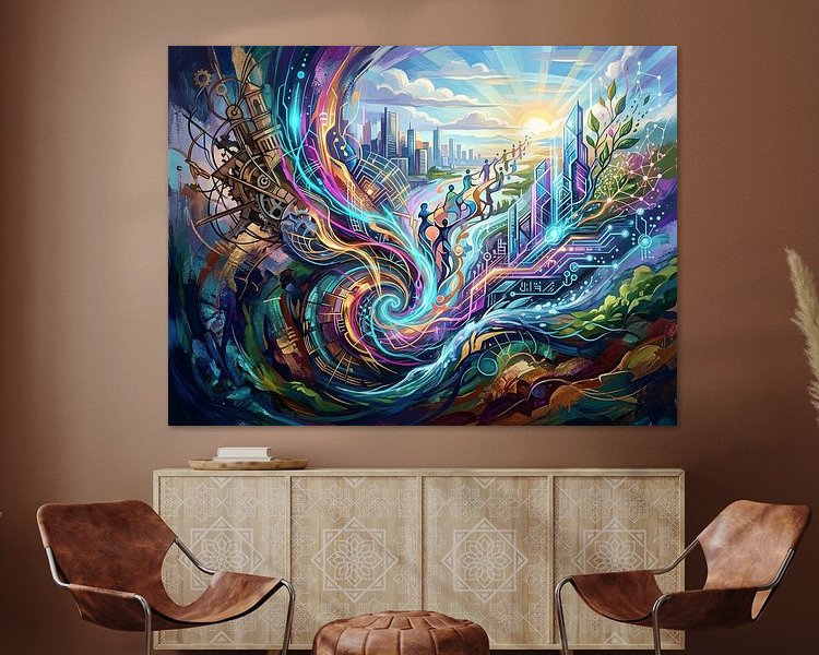 Example of the artwork in a room