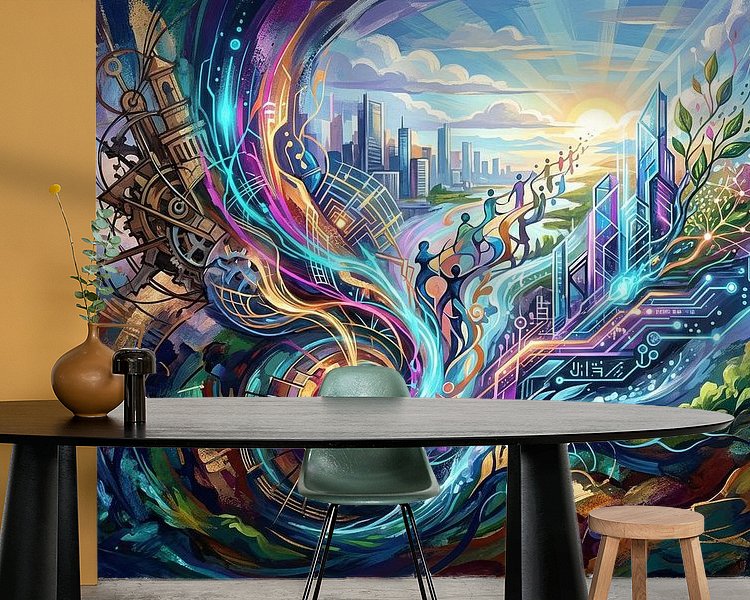 Example of the artwork in a room