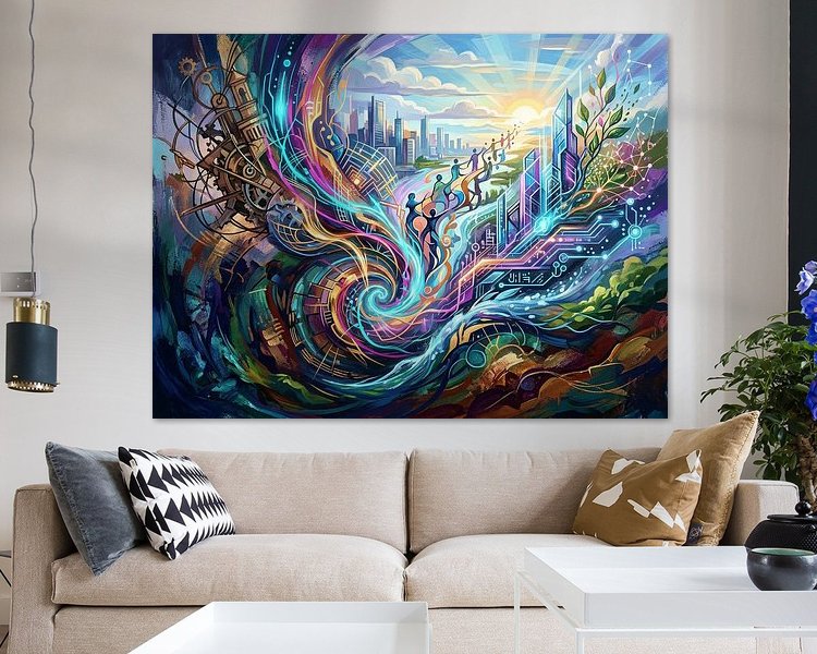 Example of the artwork in a room
