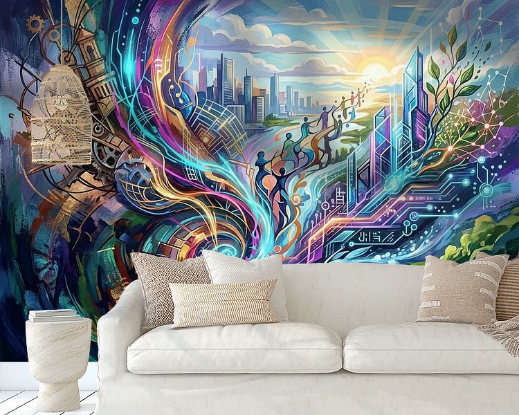 Example of the artwork in a room