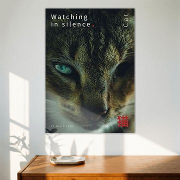 Silent Watcher – Moody Cat Portrait by ii hidayat