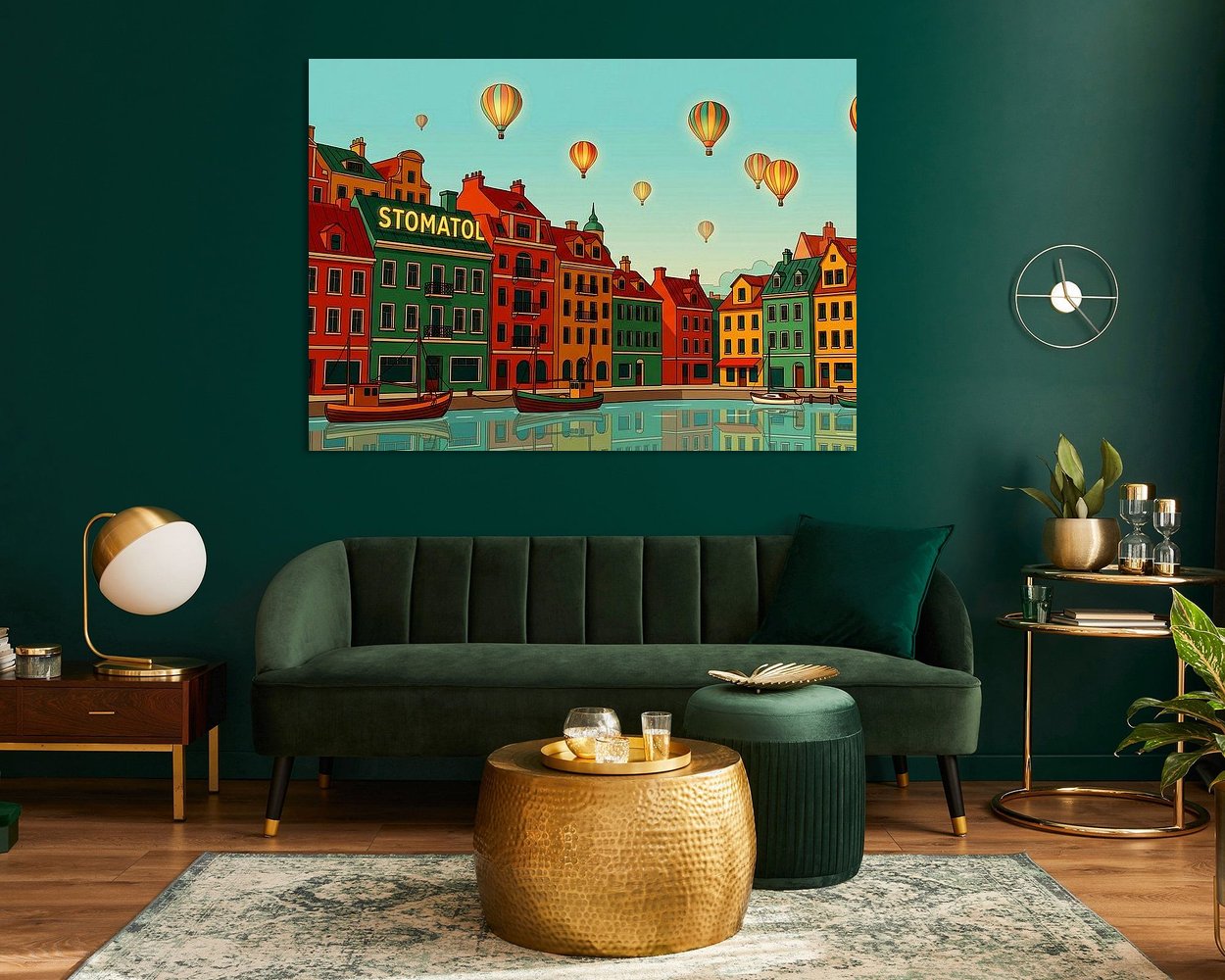 Example of the artwork in a room