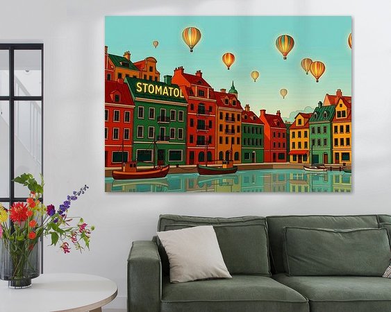 Example of the artwork in a room