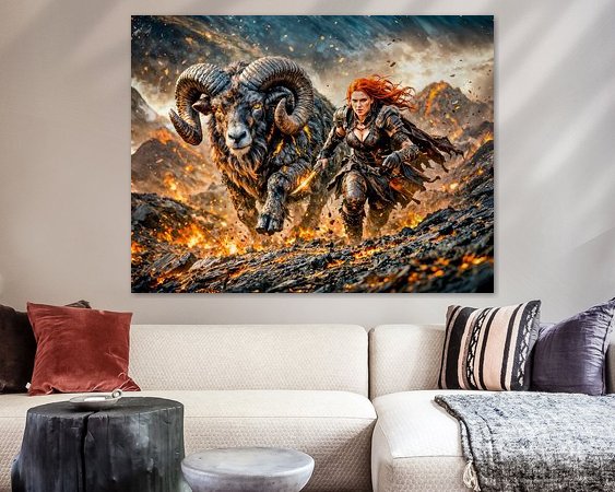 Example of the artwork in a room
