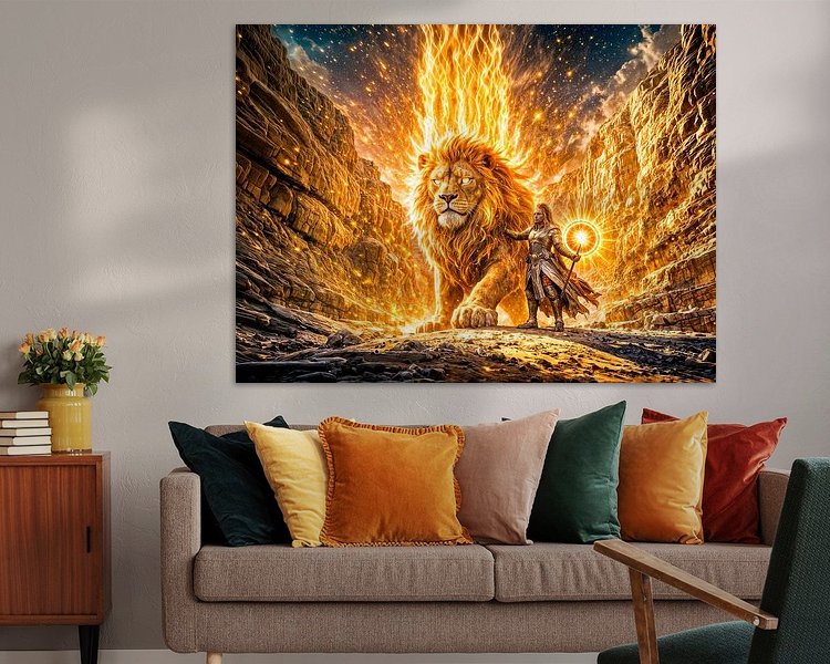 Example of the artwork in a room