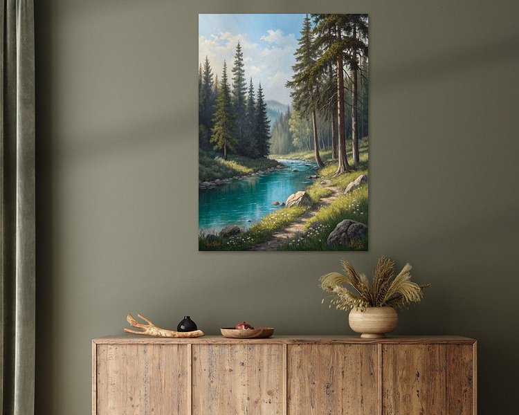 Example of the artwork in a room