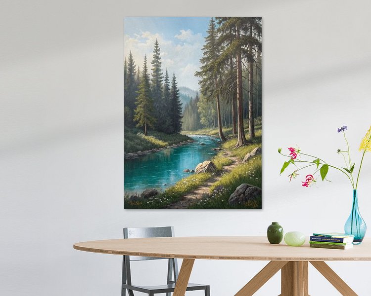 Example of the artwork in a room