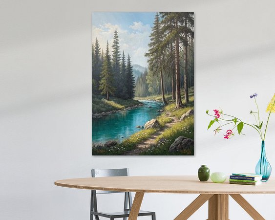 Example of the artwork in a room