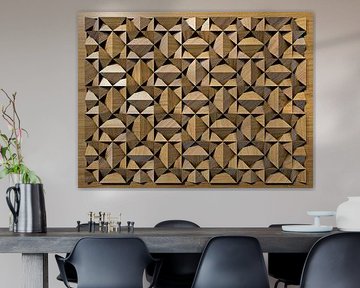 Relief B2 Wood by Frans Blok - photos, art and other wall decoration