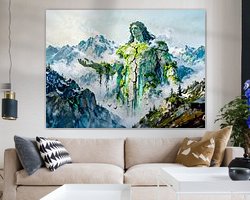 Example of the artwork in a room