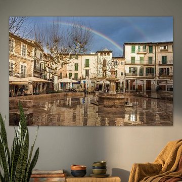 Place de la Constitution à Sóller, Majorque