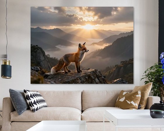 Example of the artwork in a room