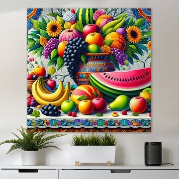 Fruit in vaas van Tatjana Korneeva