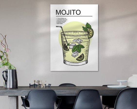 Example of the artwork in a room