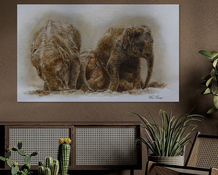 Example of the artwork in a room