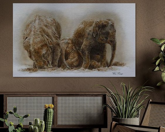 Example of the artwork in a room