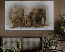 Example of the artwork in a room