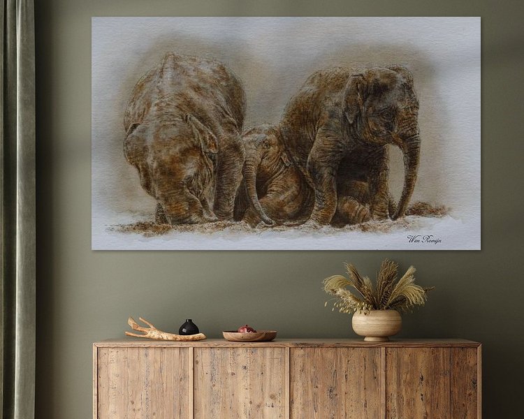 Example of the artwork in a room