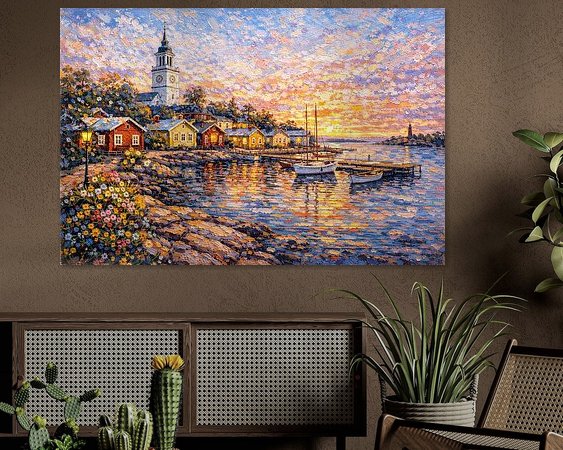 Example of the artwork in a room