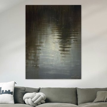 Ruhiger Regen auf stillen Gewässern von Artistic