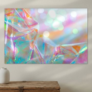 Lichtfragmente in irisierender Struktur