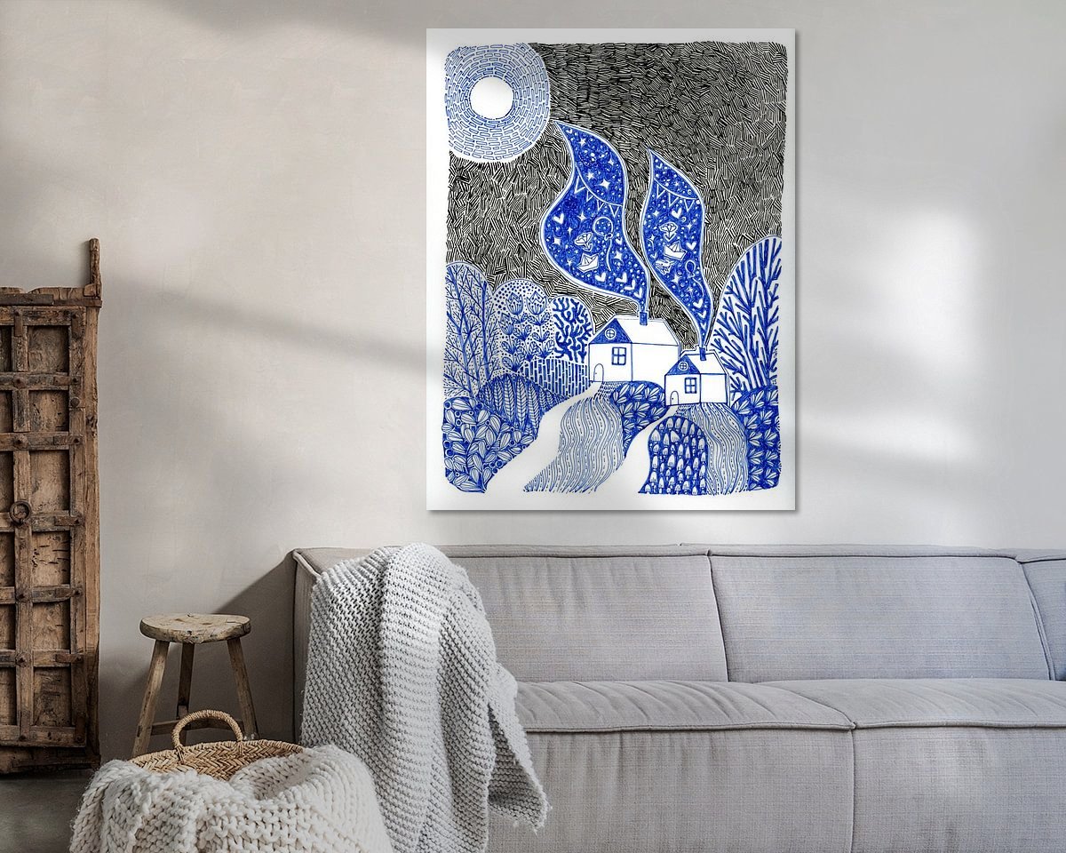 Example of the artwork in a room