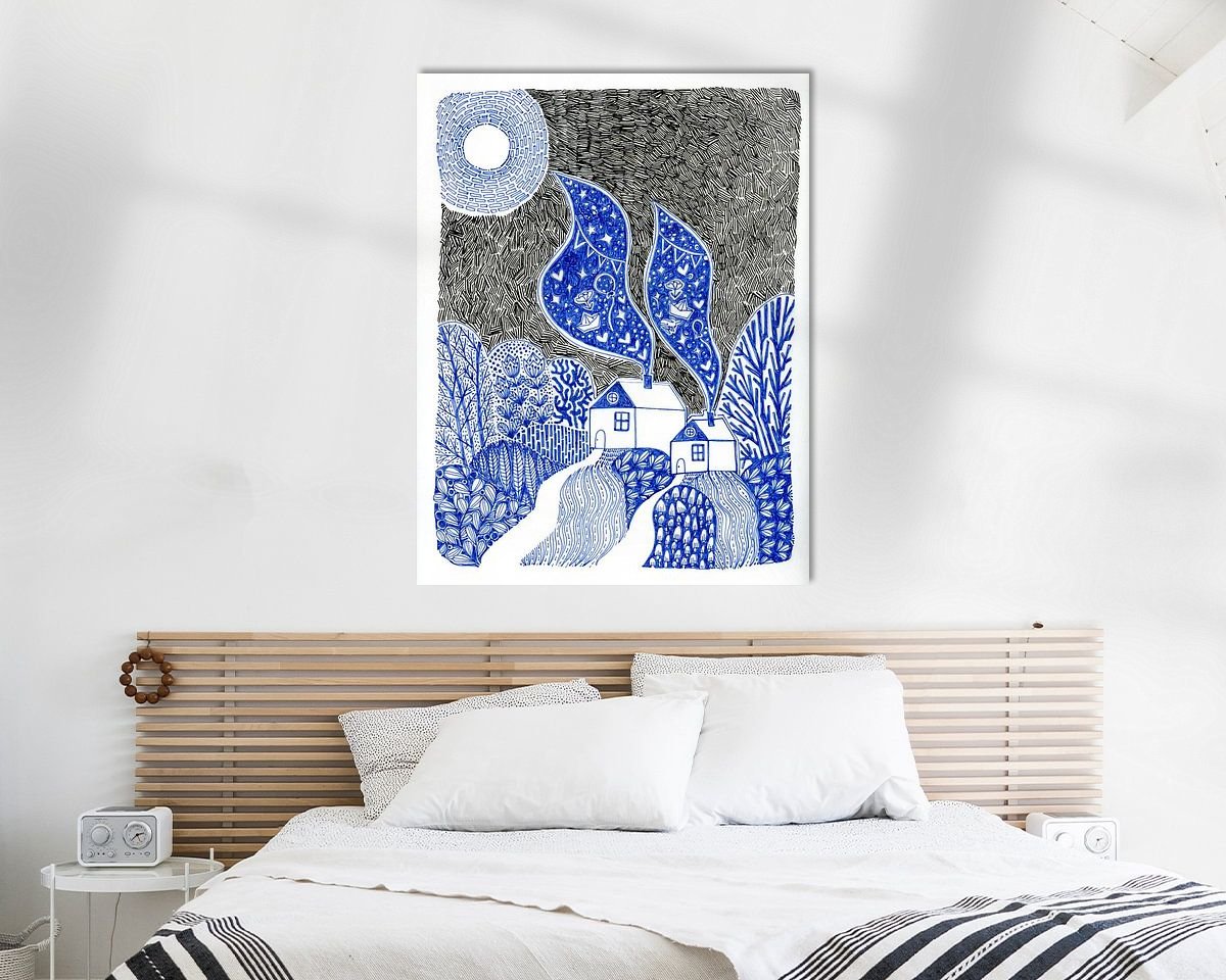 Example of the artwork in a room