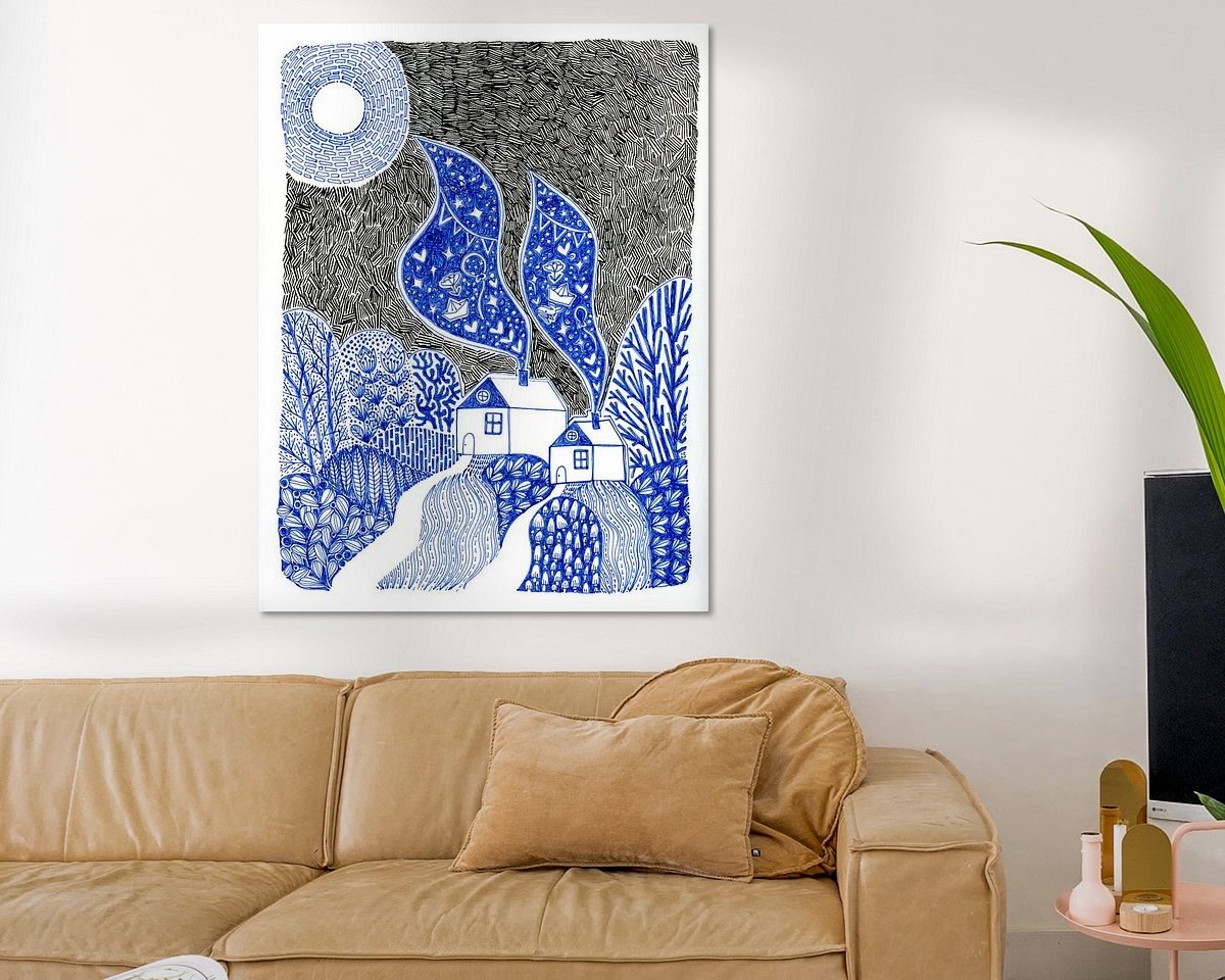 Example of the artwork in a room