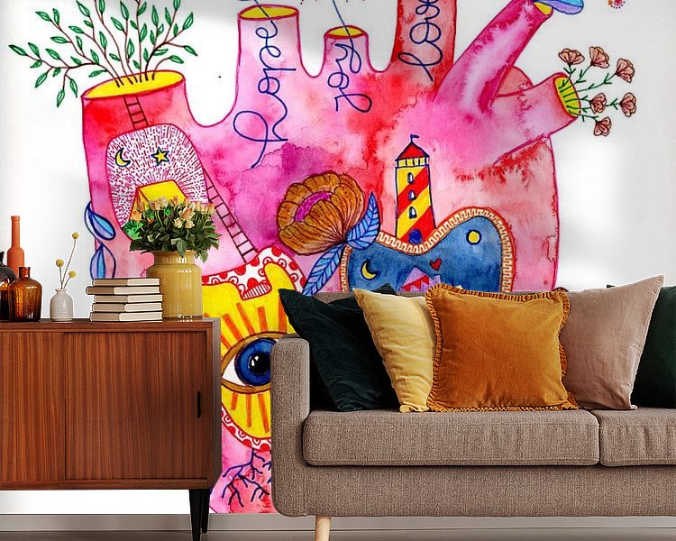 Example of the artwork in a room