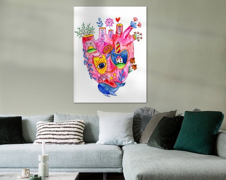 Example of the artwork in a room