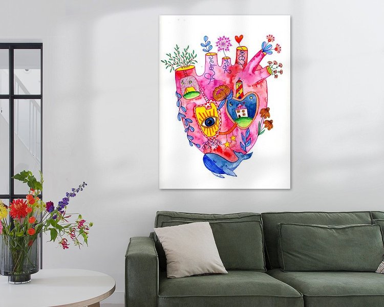 Example of the artwork in a room