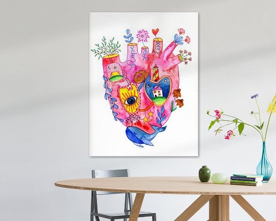 Example of the artwork in a room