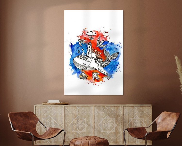 Example of the artwork in a room