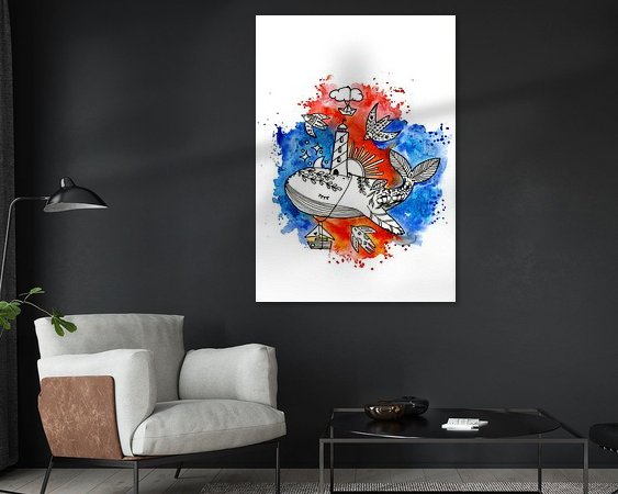 Example of the artwork in a room