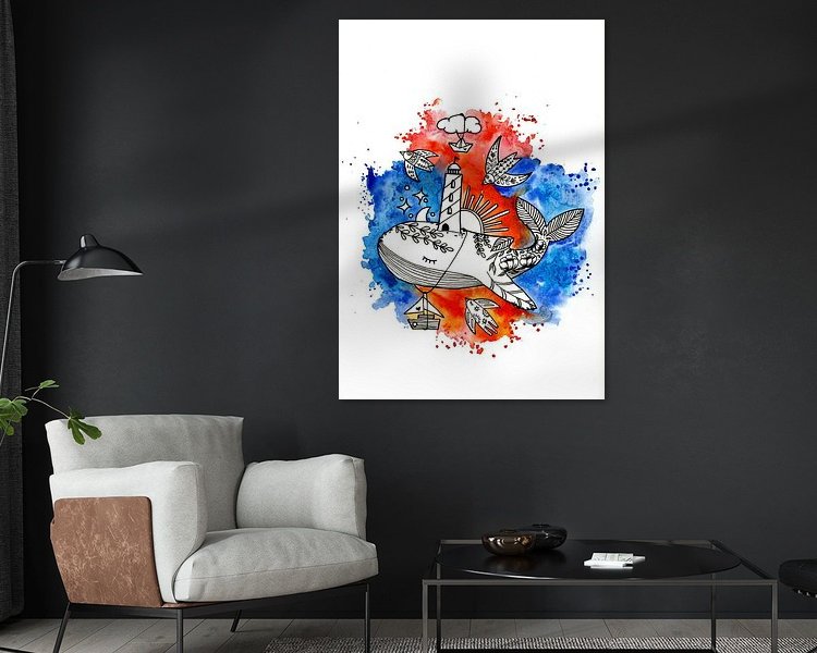 Example of the artwork in a room