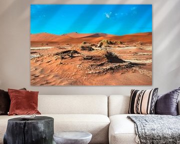 Collines de sable dans la vallée de mort, de la Namibie