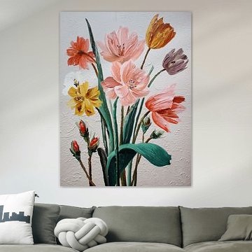 Des fleurs joyeuses aux couleurs douces